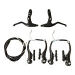 Rem Set V-Brake Trex Alloy (1 Set Handle Lever Alloy, 2 Set V-Brake Arm Alloy, 1 Set Brake Cable)