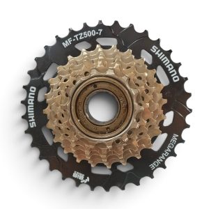 Freewheel 7Speed Shimano 13-34T Megarange MF-TX500-7 Brown Black