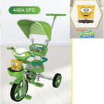 Sepeda Roda Tiga Nakami Spongebob 4664 SPG Dorongan Kanopi