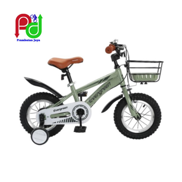 Sepeda BMX Evergreen Vintage 12 Inchi warna hijau di Jepara