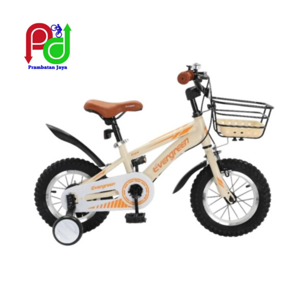 Sepeda BMX Evergreen Vintage 12 Inchi warna kuning di Demak