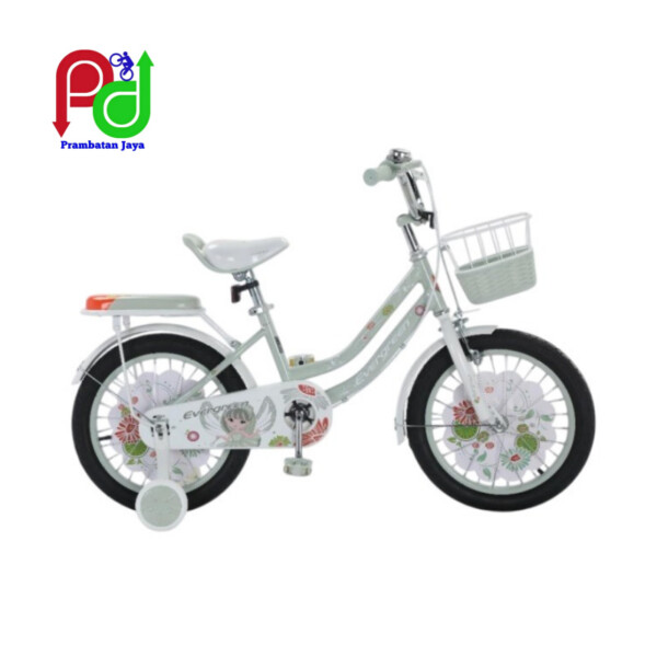 Sepeda Mini Anak Evergreen Daisy New 16 Inchi warna hijau di Pati