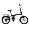 Sepeda lipat Evergreen di Kudus ukuran 16 Inchi single speed 2026 warna hitam