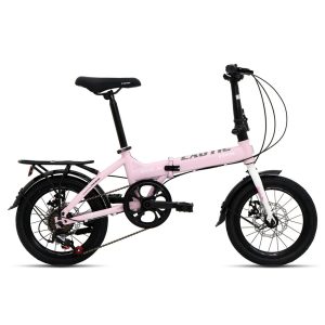 Sepeda Lipat Exotic 2026 AK di Kudus ukuran 16 inchi warna blossom pink