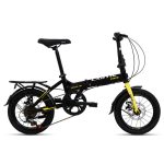 Sepeda Lipat Exotic 2026 AK di Kudus ukuran 16 inchi warna cyber black
