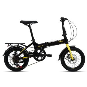 Sepeda Lipat Exotic 2026 AK di Kudus ukuran 16 inchi warna cyber black