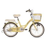 Sepeda keranjang Exotic 9788MX warna coconut cream 20 inci di Kudus