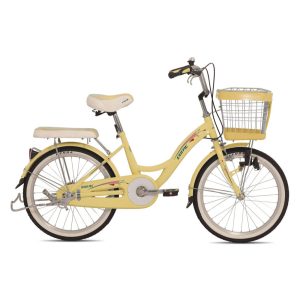 Sepeda keranjang Exotic 9788MX warna coconut cream 20 inci di Kudus