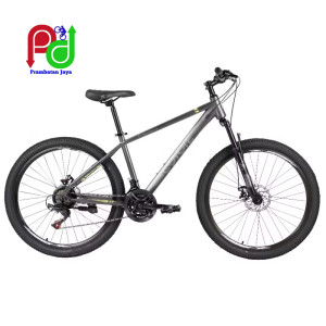 Sepeda gunung Coyote 26 warna hitam di Kudus 3x7 speed tampak samping