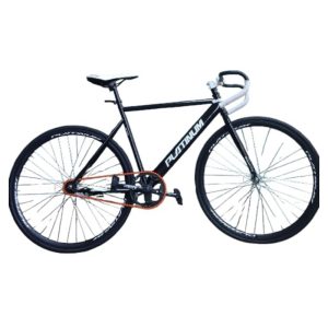 Sepeda Fixie Platinum Aero warna hitam ban 700 drop bar doltrap