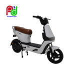 Sepeda listrik Dragonfly 8 S warna putih sadel panjang di Kudus